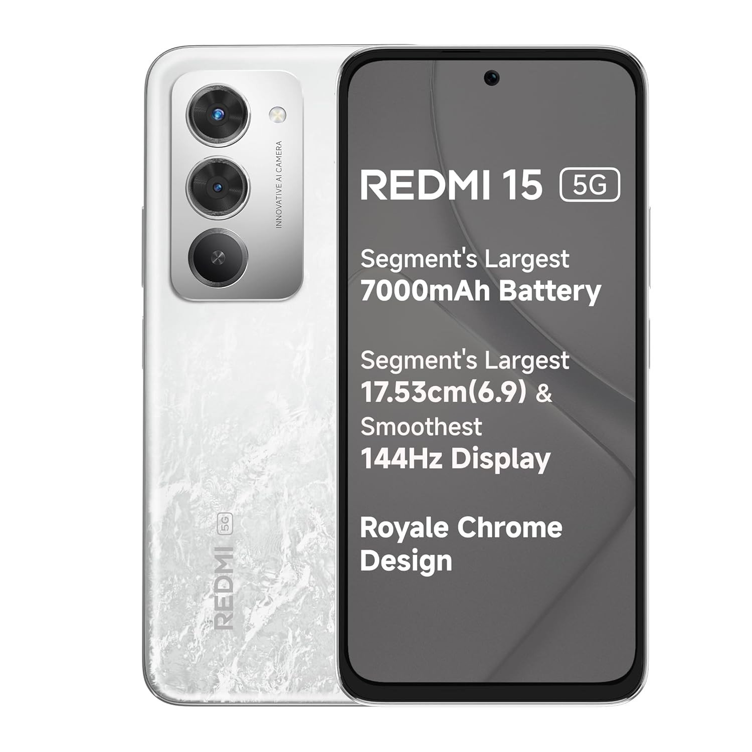 Redmi 15 (6GB/128GB) | 7000mAh Battery | Snapdragon 685 Processor | 6.9" FHD+ Display | 33W Fast Charge