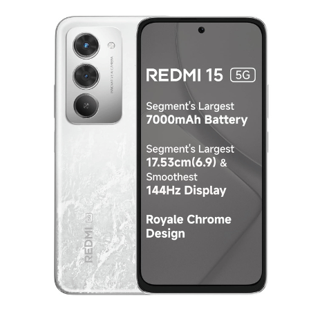 Redmi 15 (6GB/128GB) | 7000mAh Battery | Snapdragon 685 Processor | 6.9" FHD+ Display | 33W Fast Charge