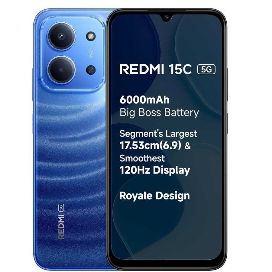 Redmi 15C | 6.9" Large Display | 6000mAh Battery | MediaTek G81-Ultra | 33W Fast Charging