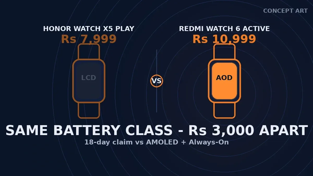 HONOR Watch X5 Play at Rs 7,999: What Rs 3,000 More Buys